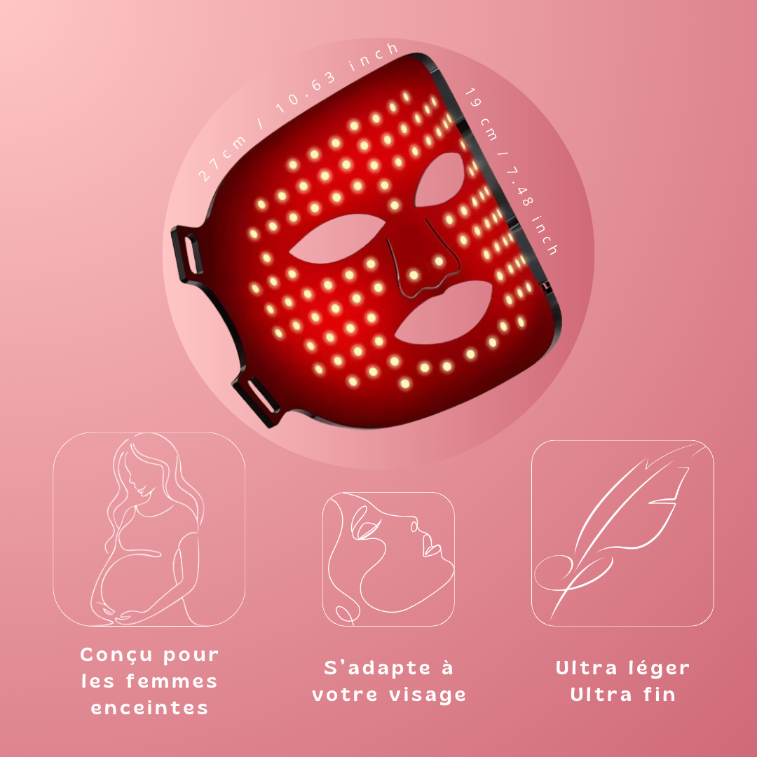 Masque de luminothérapie LED Akna – Souple & apaisant