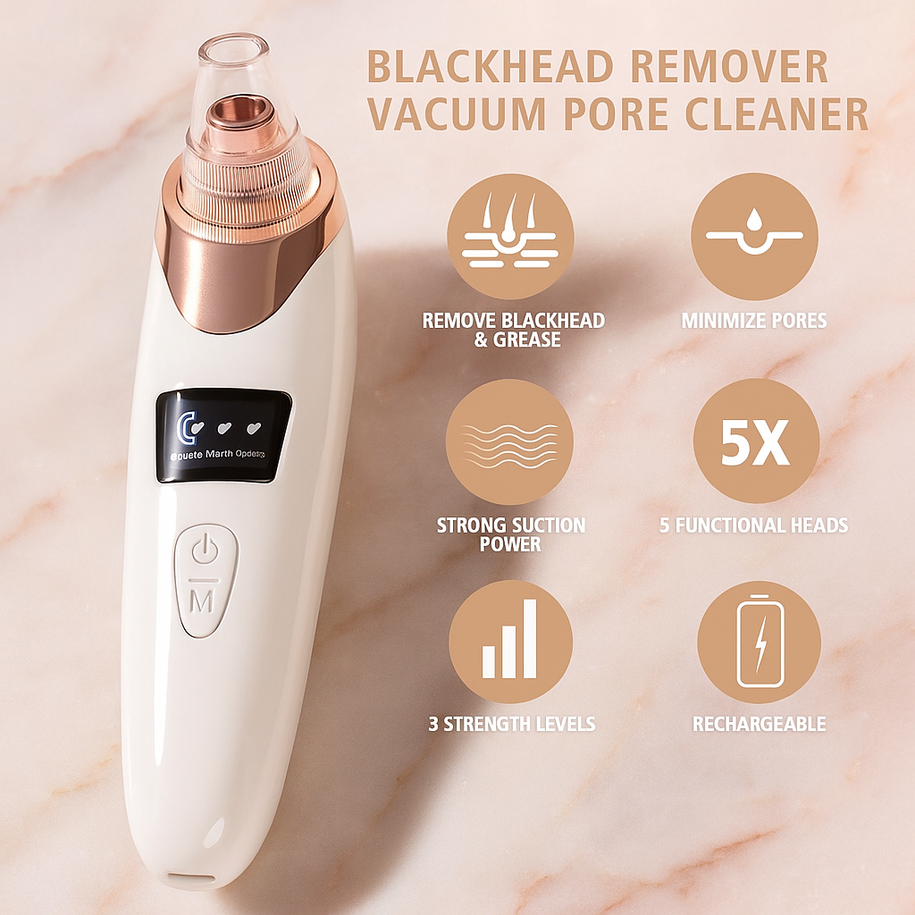 🌸 PureSkin Pro - Aspirateur à Points Noirs & Nettoyeur de Pores