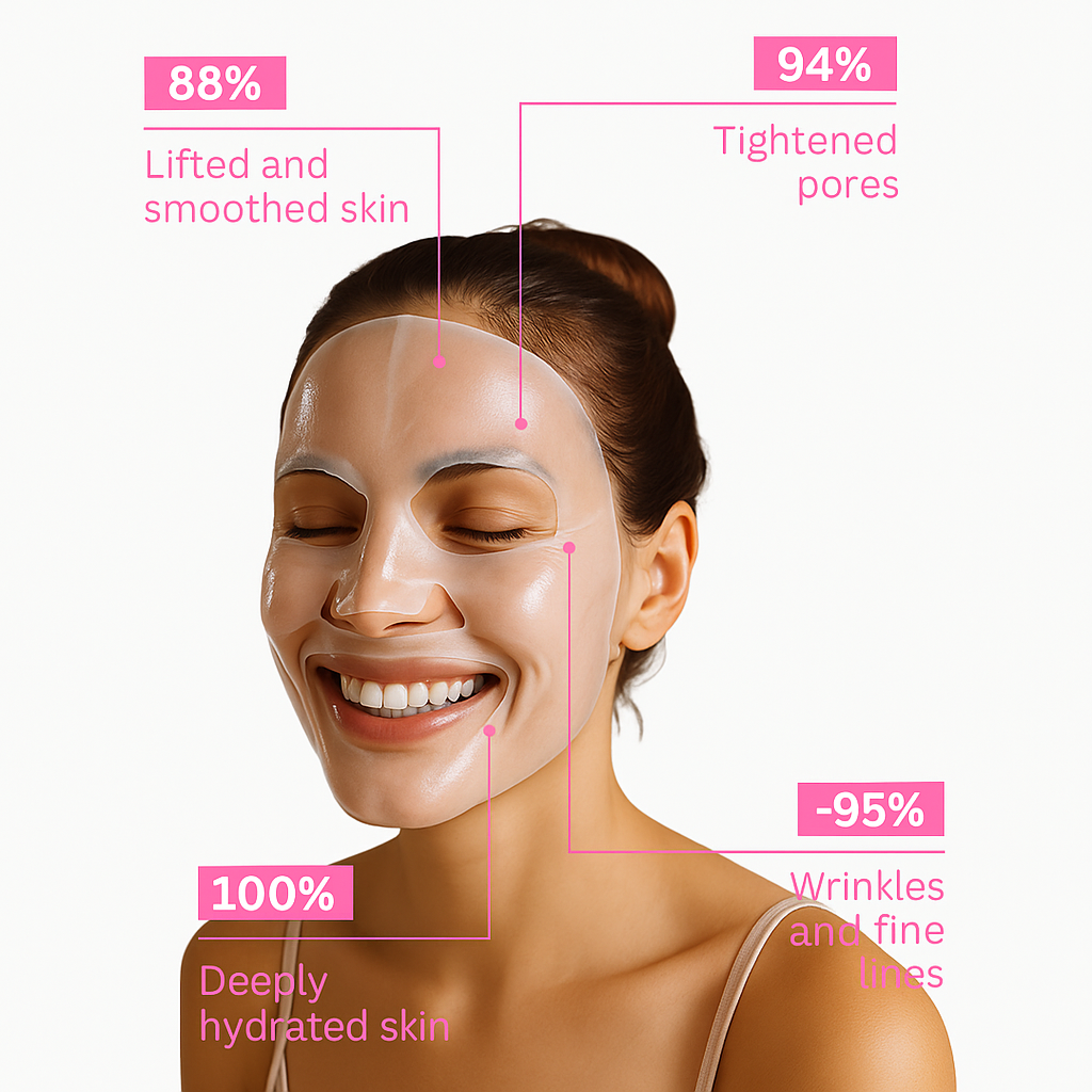 🌸 Collagen Silk Mask - Masque Bio-Collagène Coréen Hydratation & Éclat