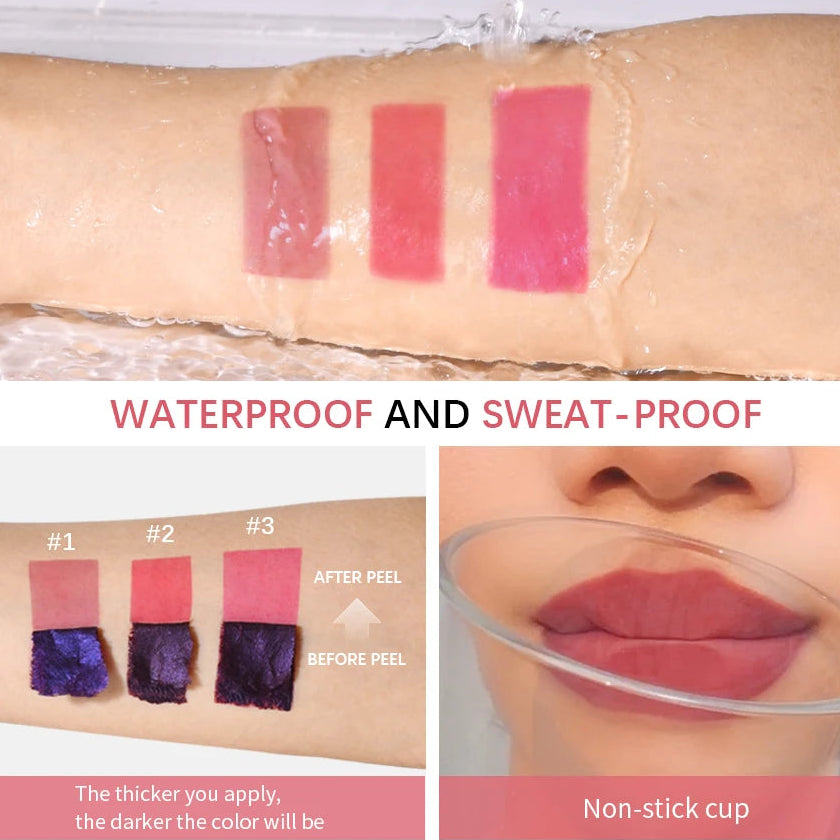 💄 Velvet Tint Peel - Encre à Lèvres Coréenne Longue Tenue