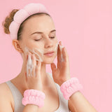 Soft Spa Set - Luxe Microfibre Bandeau & Wristbands